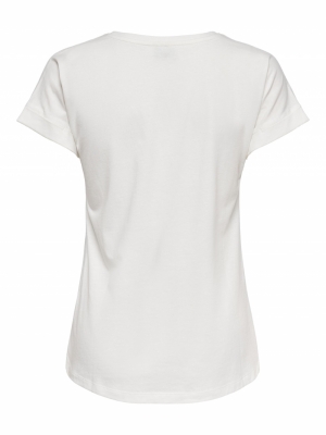 JDYLOUISA NEW LIFE S-S TOP JRS Cloud Dancer