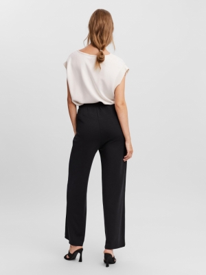 VMSILKY H-W DETAIL PANT SB6 Black