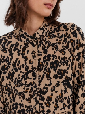 VMSAGA L-S COLLAR PEPLUM DRESS Nomad/FENYA