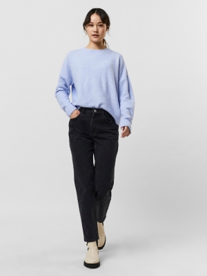 VMDOFFY LS STRUCTURE BLOUSE GA Grapemist/MELAN