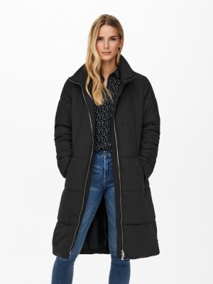 JDYNEWERICA X-LONG PAD JACKET Black/SILVER ZI