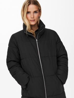 JDYNEWERICA X-LONG PAD JACKET Black/SILVER ZI