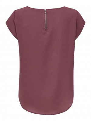 ONLVIC S/S SOLID TOP NOOS PTM Rose Brown