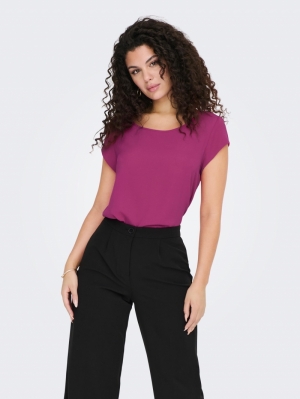 ONLVIC S/S SOLID TOP NOOS PTM Very Berry