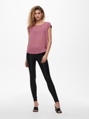 ONLVIC S/S SOLID TOP NOOS PTM Mesa Rose