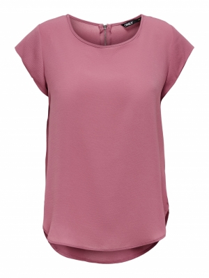 ONLVIC S/S SOLID TOP NOOS PTM Mesa Rose