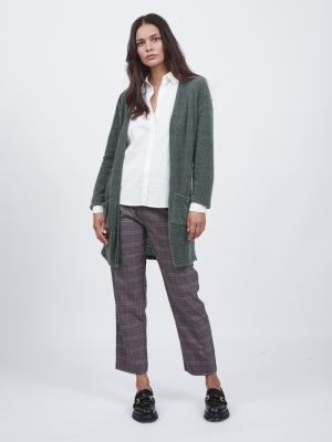 VIYUMI L-S OPEN CARDIGAN-TB Darkest Spruce