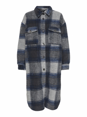 ONLANDREA X-LONG SHACKET CC OT Blue Graphite/L