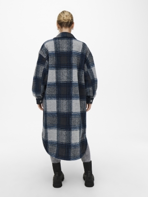 ONLANDREA X-LONG SHACKET CC OT Blue Graphite/L