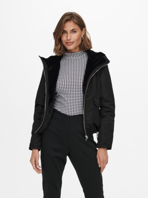 ONLDAHLIA REV. JACKET CS OTW Black