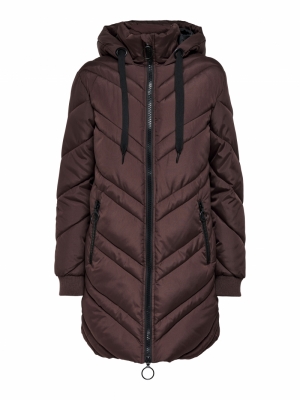 JDYSKY PADDED HOOD JACKET OTW Bitter Chocolat