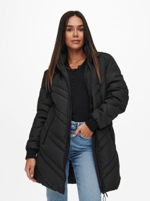 JDYSKY PADDED HOOD JACKET OTW Black/BLACK