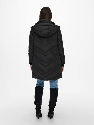 JDYSKY PADDED HOOD JACKET OTW Black/BLACK