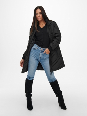 JDYSKY PADDED HOOD JACKET OTW Black/BLACK