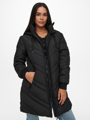 JDYSKY PADDED HOOD JACKET OTW Black/BLACK