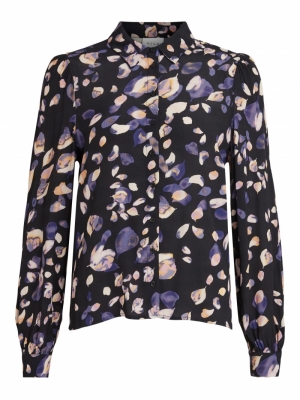 VIMEMIS L-S SHIRT-SU Black/DANIA AOP