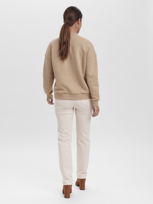 VMINEZ LS CREW NECK VMA Travertine