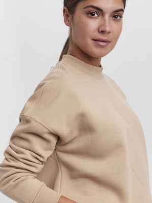 VMINEZ LS CREW NECK VMA Travertine