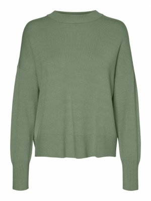 VMGOLD NEEDLE LOOSE LS O-NECK Loden Frost