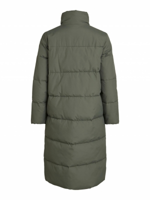 VILOUI PADDED LONG JACKET Four Leaf Clove