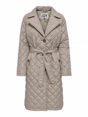 JDYTORA LONG QUILT TRENCHCOAT Simply Taupe
