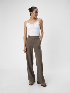 OBJLISA WIDE PANT NOOS Morel