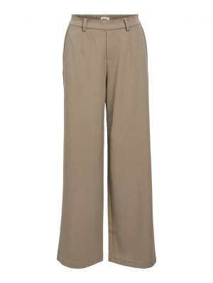 OBJLISA WIDE PANT NOOS Desert Taupe/CO