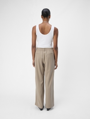 OBJLISA WIDE PANT NOOS Desert Taupe/CO