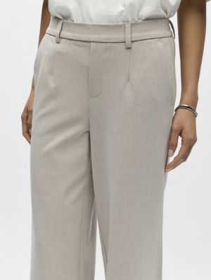 OBJLISA WIDE PANT NOOS Humus/Melange