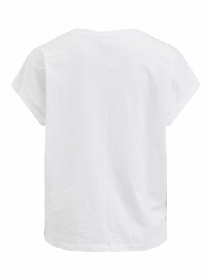 VIAMOUR S-S TSHIRT White/RED AMOUR
