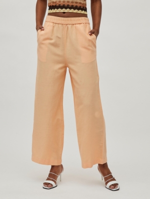 VIPRISILLA HW 7-8 WIDE PANTS Apricot Ice