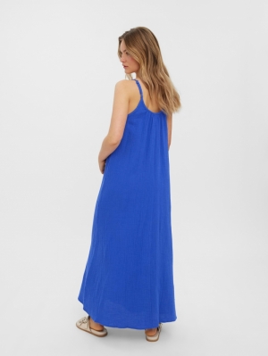 VMNATALI SINGLET ANKLE DRESS W Dazzling Blue
