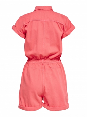 ONLMINORI-MILLY S-S PLAYSUIT P Calypso Coral
