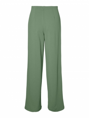VMBECKY HR WIDE PULL ON PANT N Loden Frost