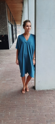 oversized jurk watergroen