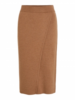 VIMARLA HW PENCIL KNIT SKIRT/S Toasted Coconut