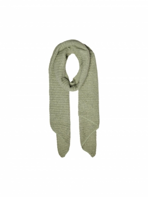PCPYRON STRUCTURED LONG SCARF Swamp