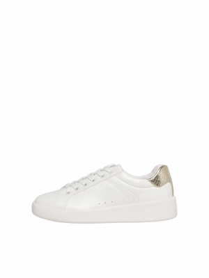 ONLSOUL-4 PU SNEAKER NOOS White/w. Gold