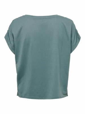 ONLRALLI S-S O-NECK TOP JRS Balsam Green