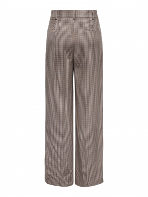 OPMNANTES HW WIDE CHECK PANT T Silver Mink/che
