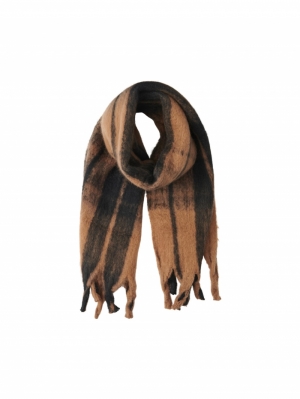 PCNETRA LONG SCARF BC Toasted Coconut