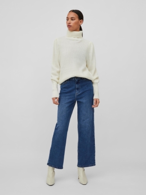 VILOU NEW ROLLNECK L-S KNIT TO White Alyssum