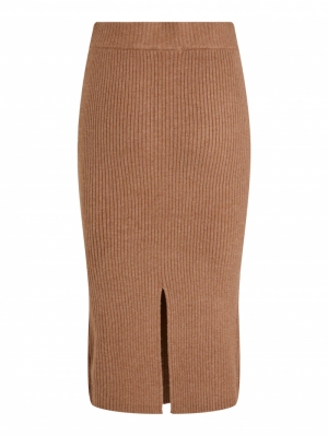 VICORIN PENCIL KNIT SKIRT Toasted Coconut