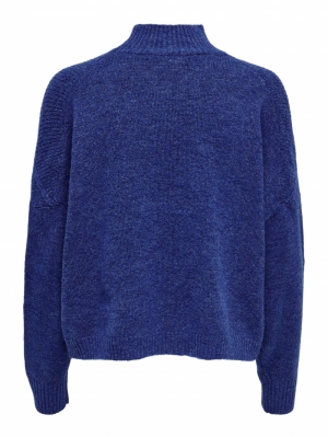 ONLSILLY L/S HIGHNECK PULLOVER Sodalite Blue/M