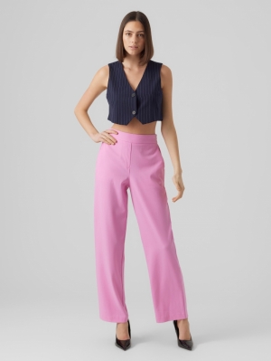 VMLISCOOKIE HR WIDE SOLID PANT Cyclamen