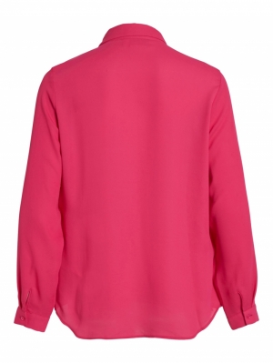 VILUCY BUTTON L/S SHIRT - NOOS Pink Yarrow