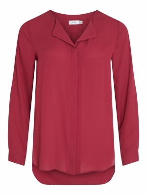 VILUCY L/S SHIRT - NOOS Beet Red