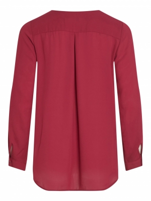 VILUCY L/S SHIRT - NOOS Beet Red