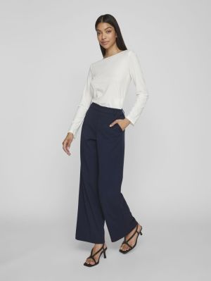 VIVARONE HW WIDE PANT - NOOS Navy Blazer