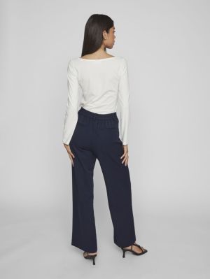 VIVARONE HW WIDE PANT - NOOS Navy Blazer